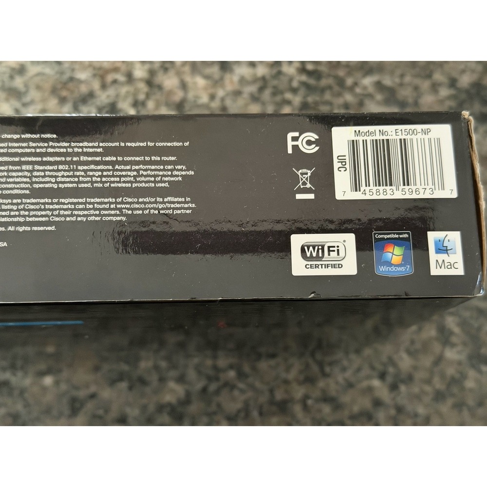 Linksys N300 Wi-Fi Router Speed Boost E1500 Pre-Owned - Picture 2 of 4